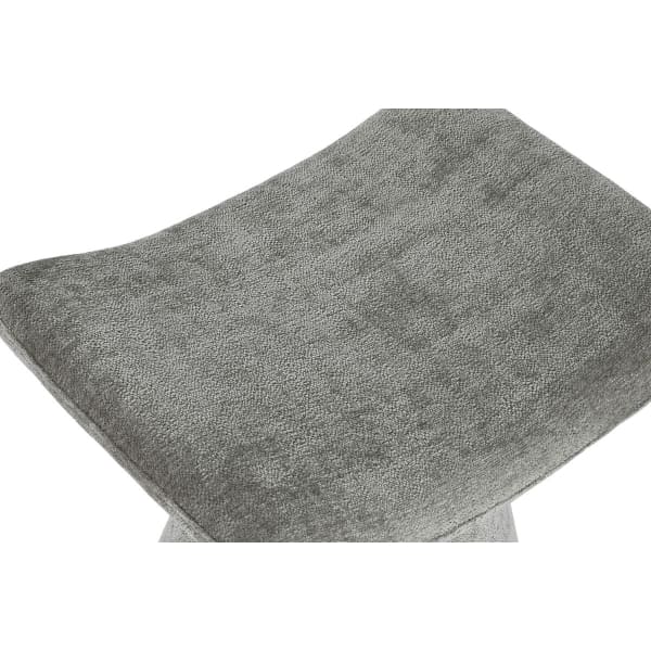 Pouf Repose-Pieds Contemporain Gris