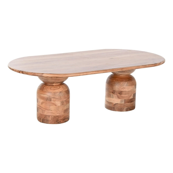 Table Basse Contemporaine en Bois d'Acacia Naturel Home Decor