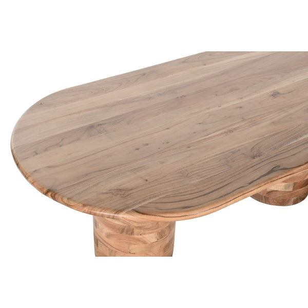 Table Basse Contemporaine en Bois d'Acacia Naturel Home Decor