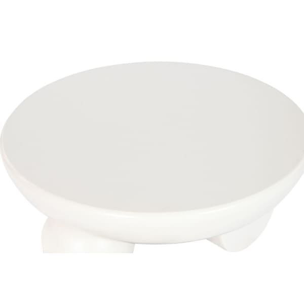 Table Basse Design Abstrait en Bois Blanc