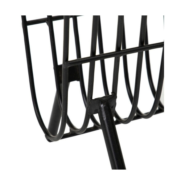 Home Decor Black Marble and Metal Magazine Rack Side Table - A Perfect Fusion of Elegance and Functionality