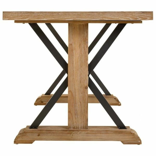 Rustic Weathered Wood Dining Table