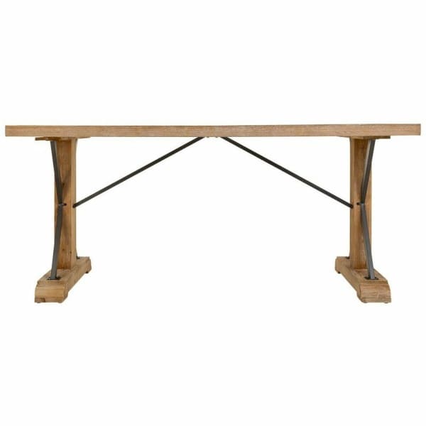 Mesa de Comedor Rústica en Madera Patinada