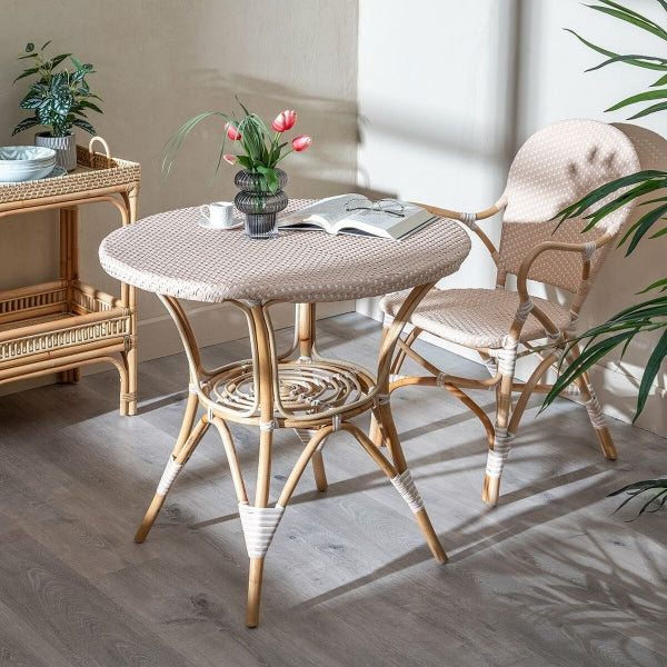 Table d'appoint Design Bali Home Decor Bois et Rotin Naturel