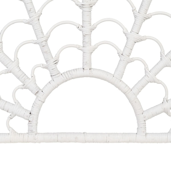 Tête de Lit Design Bali Home Decor Rotin Blanc