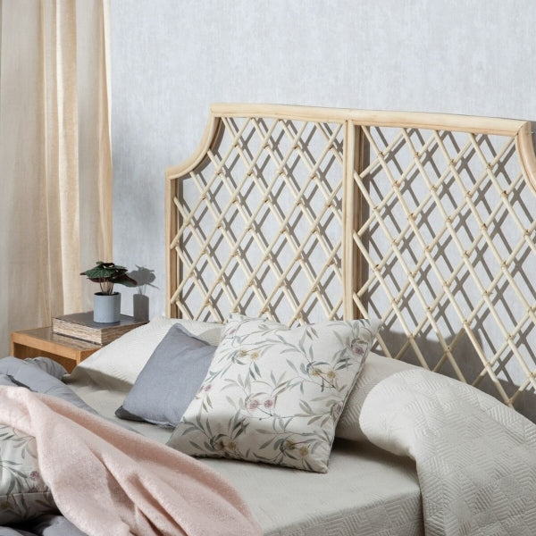 Tête de Lit Design Naturel Home Decor en Rotin