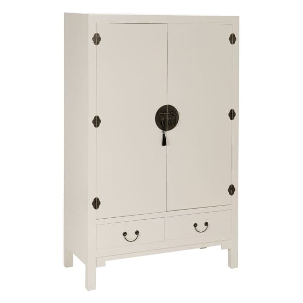 Armoire Orientale en Bois Blanc