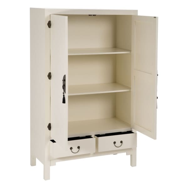 Armoire Orientale en Bois Blanc