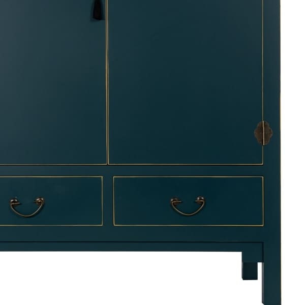 Armoire Orientale en Bois Bleu