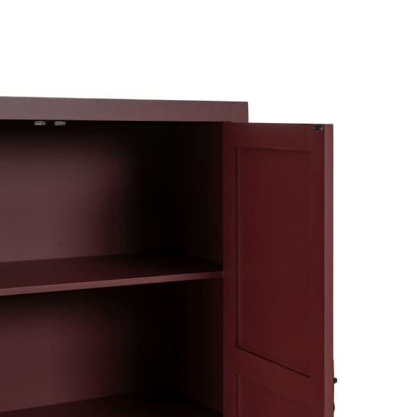 Armoire Orientale en Bois Bordeaux