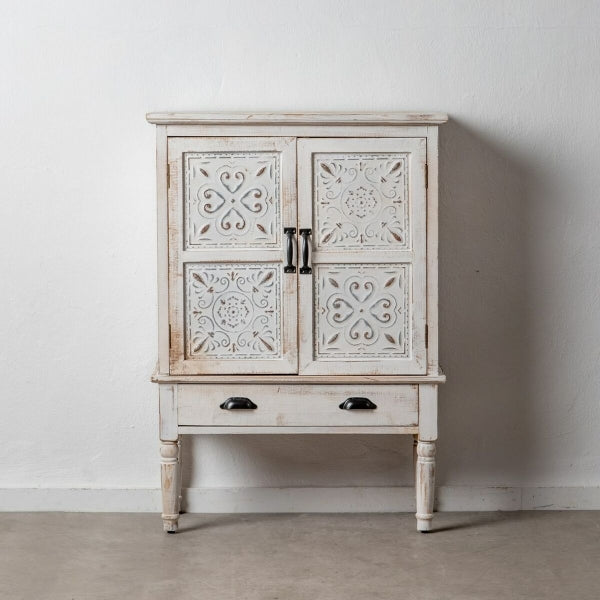 Armoire Design Shabby Chic Home Decor en Bois d’Épicéa Blanc