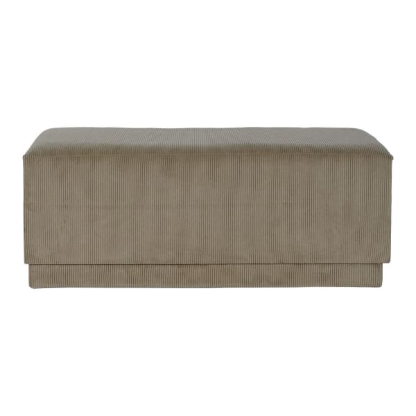 Banquette en Tissu Vintage Marron, Style 60's (100 x 40 x 40 cm)