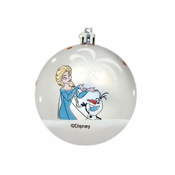 Ensemble de 10 Boules de Noël "Reine des Neiges, Frozen" Argenté, Disney