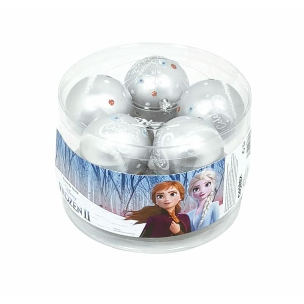 Ensemble de 10 Boules de Noël "Reine des Neiges, Frozen" Argenté, Disney