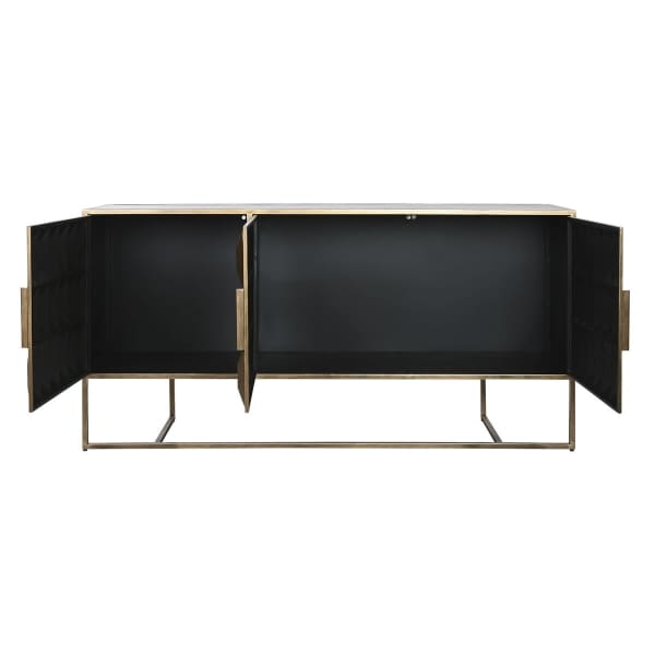 Contemporary Buffet in Golden Metal