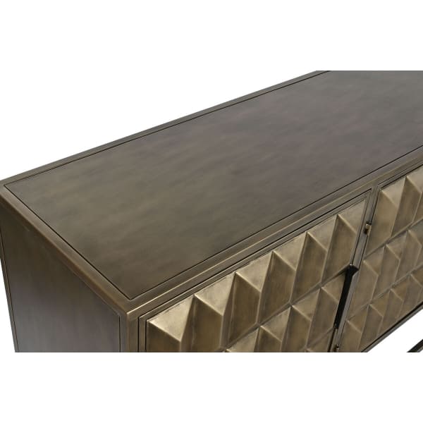 Contemporary Buffet in Golden Metal