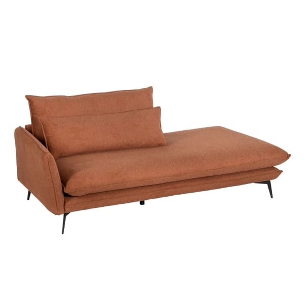 Divan Chaise Longue Contemporain en Nylon Marron