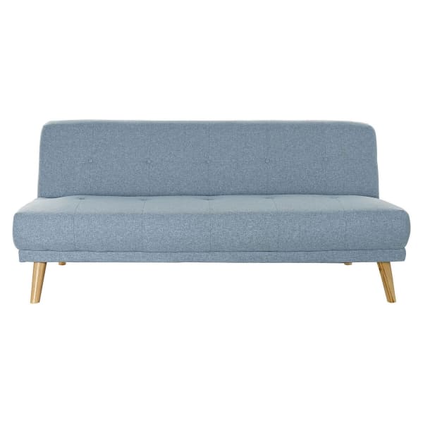 Canapé Convertible Scandinave Bleu Ciel 3 Places 172 x 80 x 76 cm