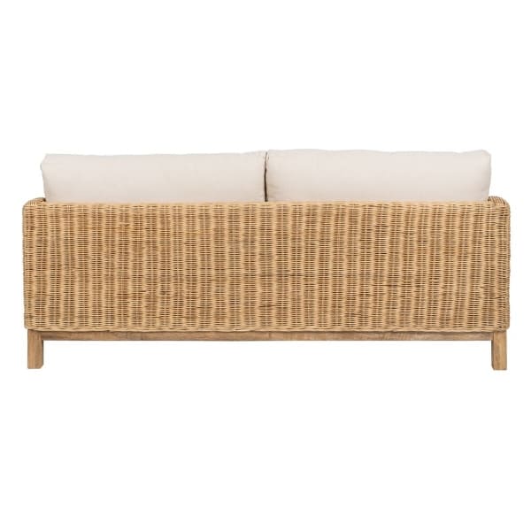 Tropical Sofa in Wood and Natural Fiber