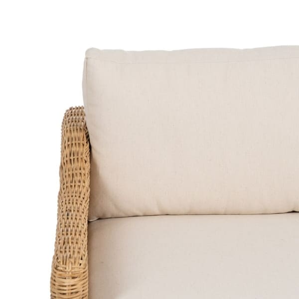 Tropical Sofa in Wood and Natural Fiber