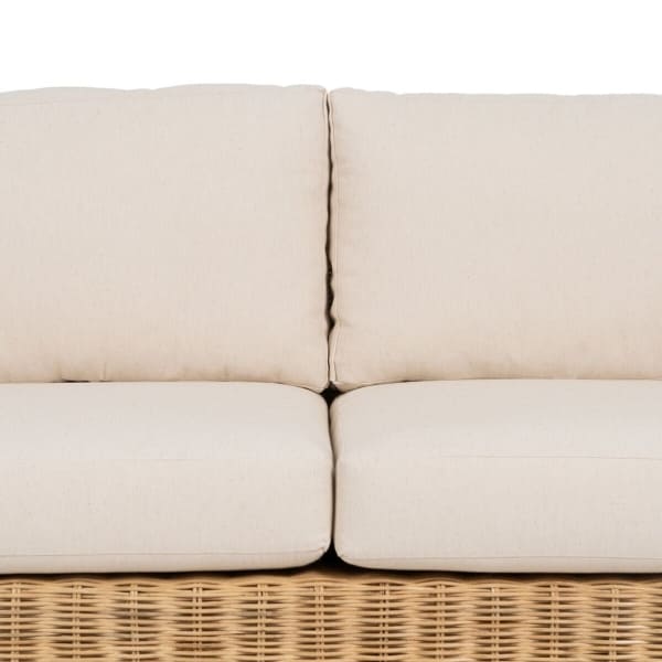 Tropical Sofa in Wood and Natural Fiber