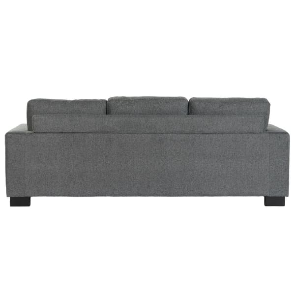 Traditional Gray Designer Sofa with Cushions (220 x 86 x 84 cm)