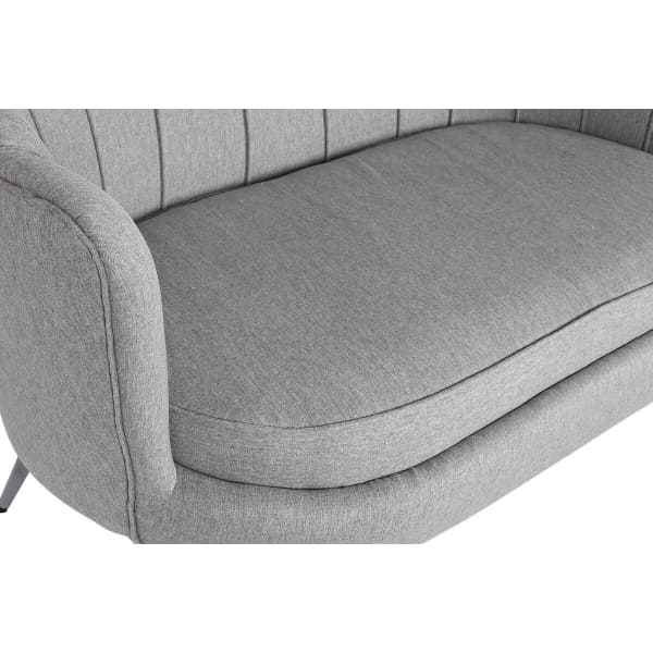 Gray and Silver Shell Sofa