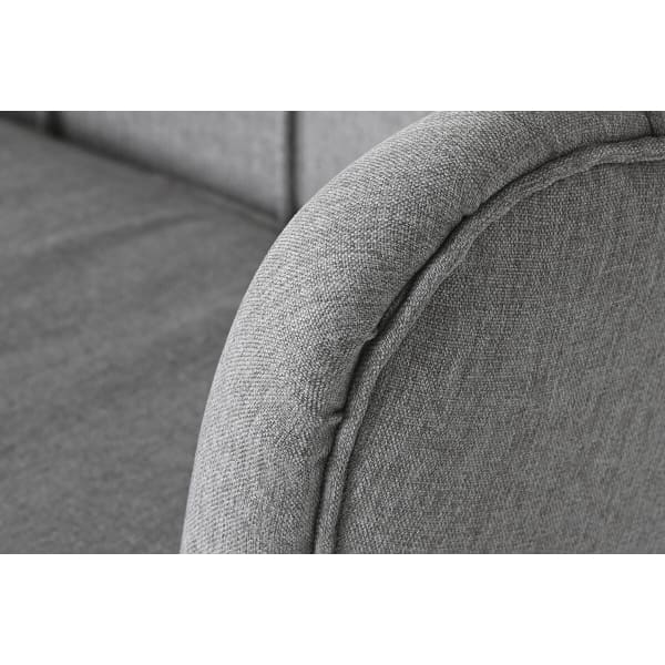 Gray and Silver Shell Sofa