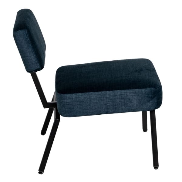 Chaise Atypique Tendance Bleu Marine et Noir 