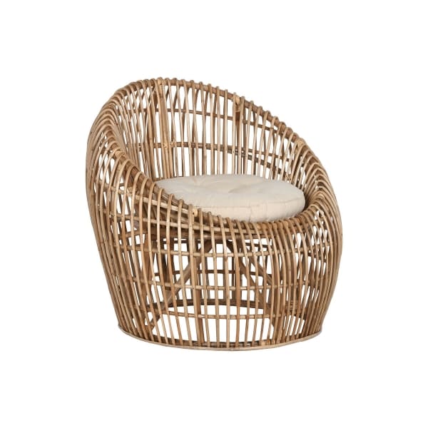 Fauteuil de Jardin Coquillage Bambou et Rotin