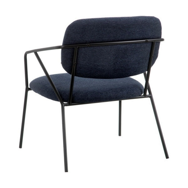 Contemporary Armchair Home Decor Blue Metal (61 x 56 x 75 cm)