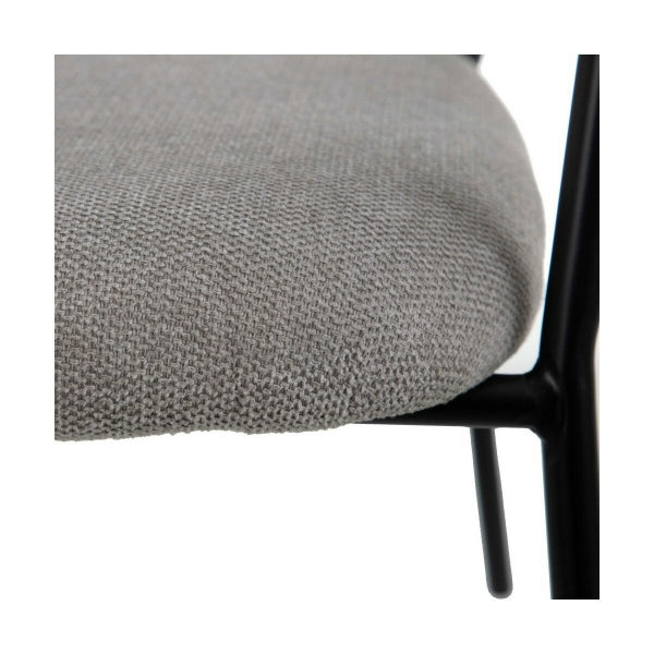 Contemporary Armrest Chair Light Gray (61 x 56 x 75 cm)