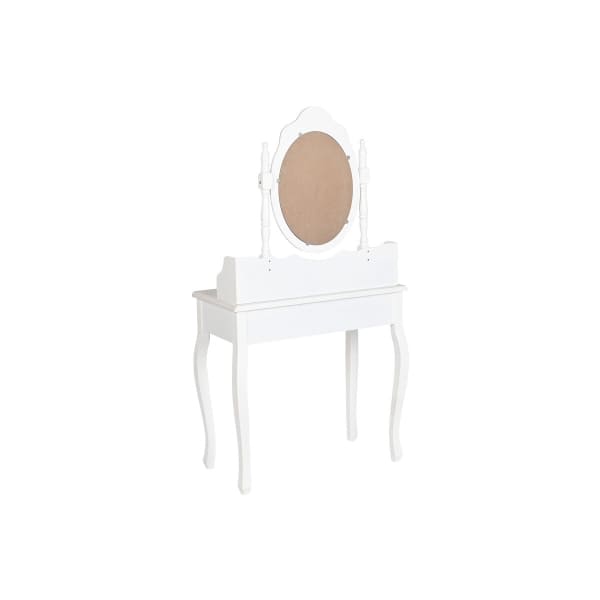 Meuble Coiffeuse Traditionnelle en Bois Blanc