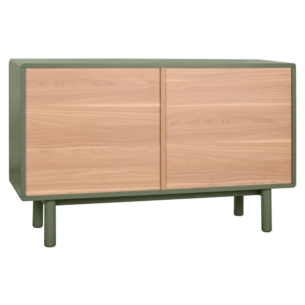 Commode Scandinave en Bois et Polypropylène Vert