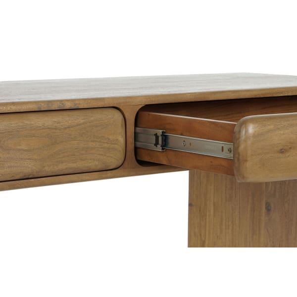 Console with Drawers in Brown Acacia