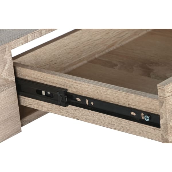 Glass and Wood Drawer Console