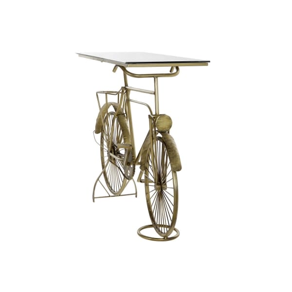 Console Bicyclette en Métal Doré