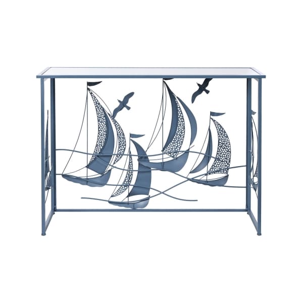 Blue Metal Console Sailboat Design