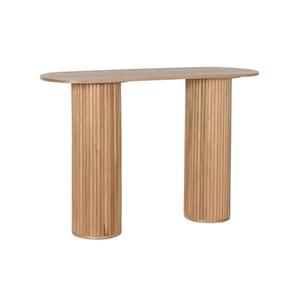 Console Balinaise en Bois de Paulownia Naturel (120 x 40 x 80 cm)