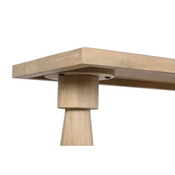 Grande Console d'entrée Atypique en Bois Sculpté