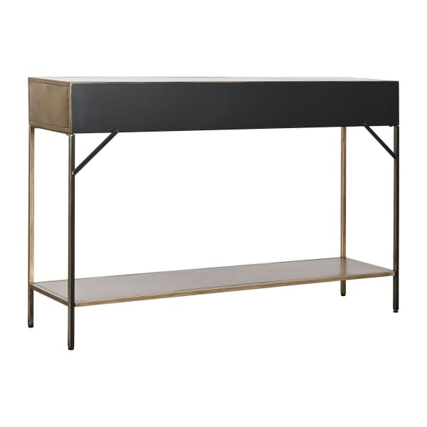 Contemporary Entrance Console in Gold Metal