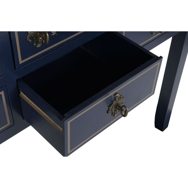 Navy Blue Wooden Hotel Entrance Console