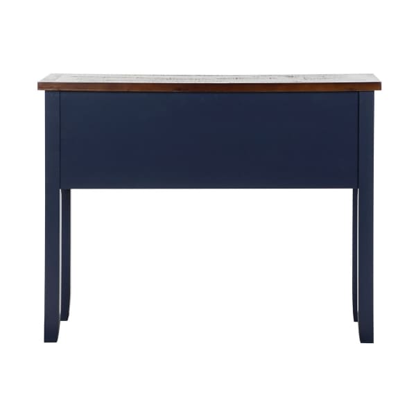 Navy Blue Wooden Hotel Entrance Console