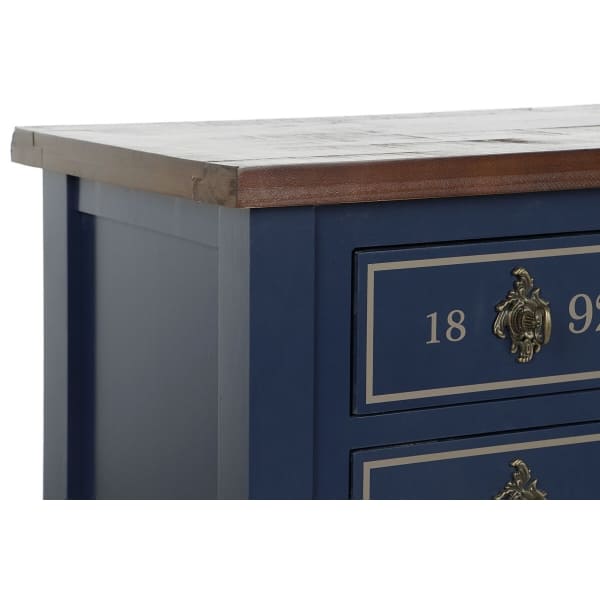 Navy Blue Wooden Hotel Entrance Console