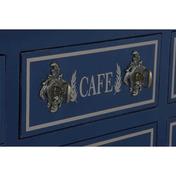 Navy Blue Wooden Hotel Entrance Console