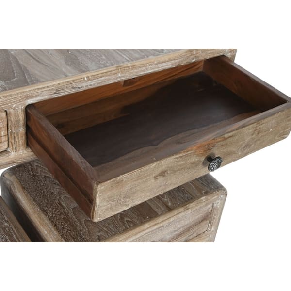 Recycled Wood Entrance Console and Side Tables Set