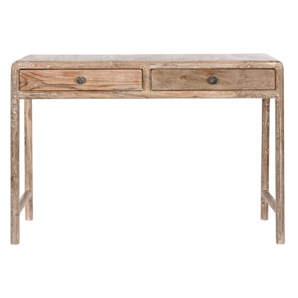 Recycled Wood Entrance Console and Side Tables Set