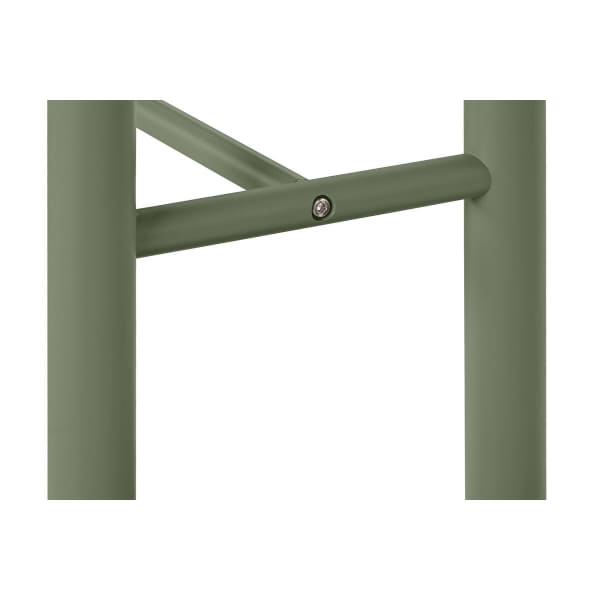 Entrance Console Military Design Wood and Green Metal