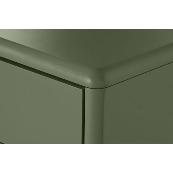 Entrance Console Military Design Wood and Green Metal