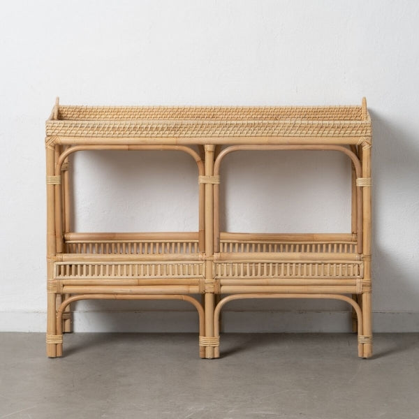 Console Design Bali Home Decor en Bois de Rotin (100 x 38 x 81 cm)